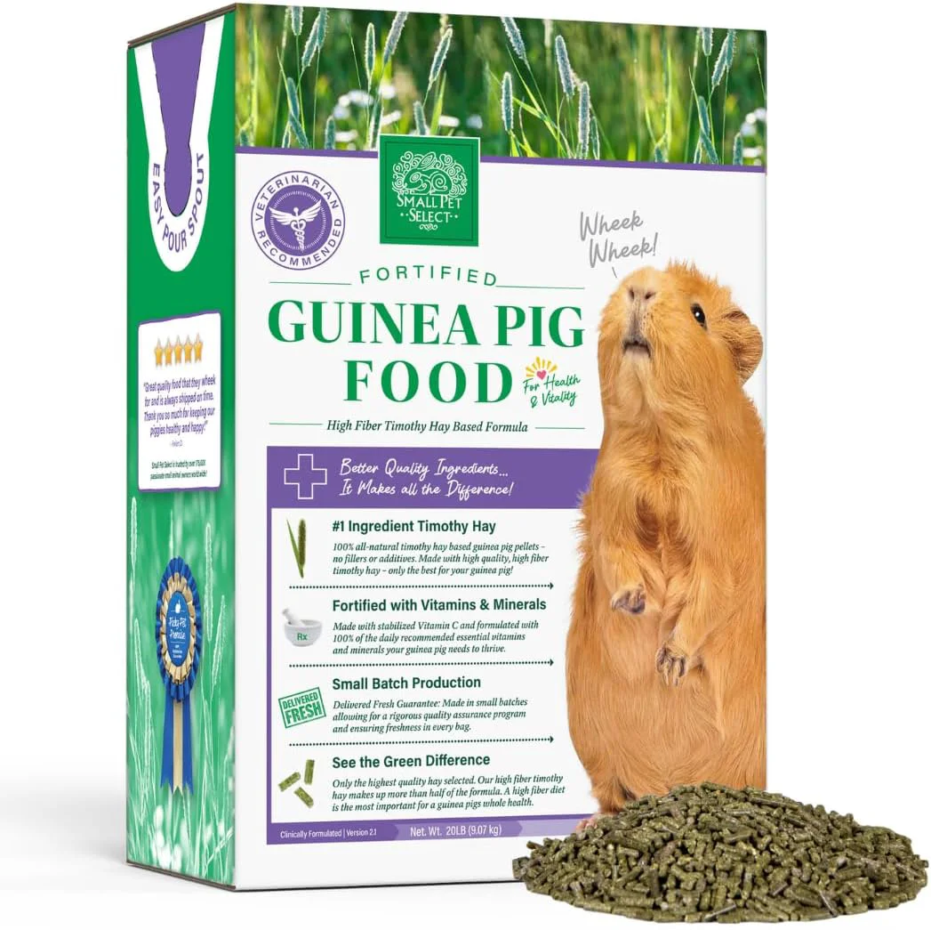 Fast Small Pet Select Guinea Pig Food Pellets 40lb Artisan