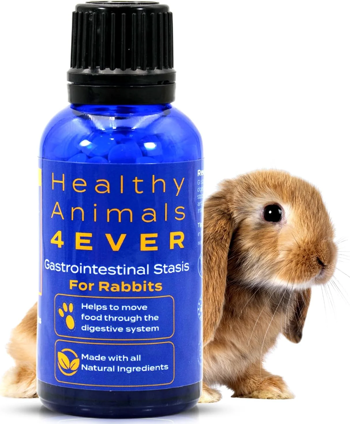 Organic HA4E - Rabbit Gastrointestinal Stasis Treatment - Promotes Healthy Digestion GI Stasis Relief -Natural Homeopathic Digestive Health Tablets - 300 Count Superior