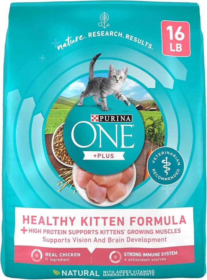 Premium Material Purina ONE High Protein Natural Dry Kitten Food Plus Healthy Kitten Formula - 16 lb. BagAbout This Recyclable