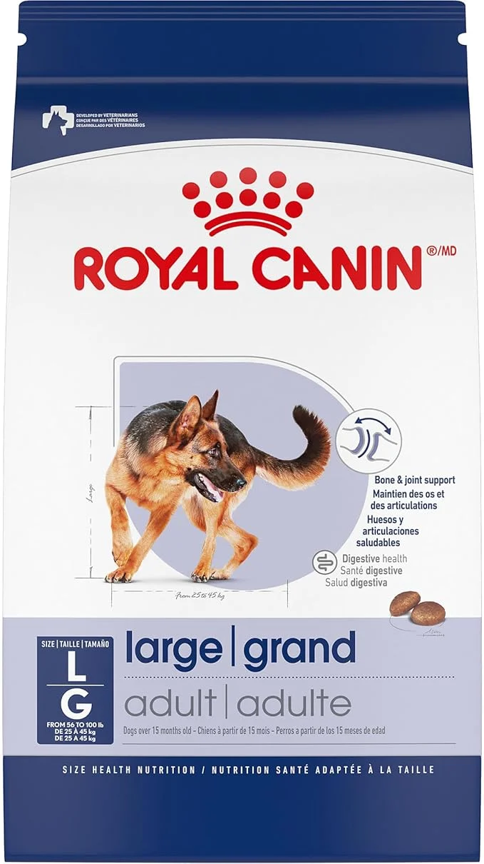 Solid Royal Canin Size Health Nutrition Large Adult Dry Dog Food 17 lb BagAbout This Smart