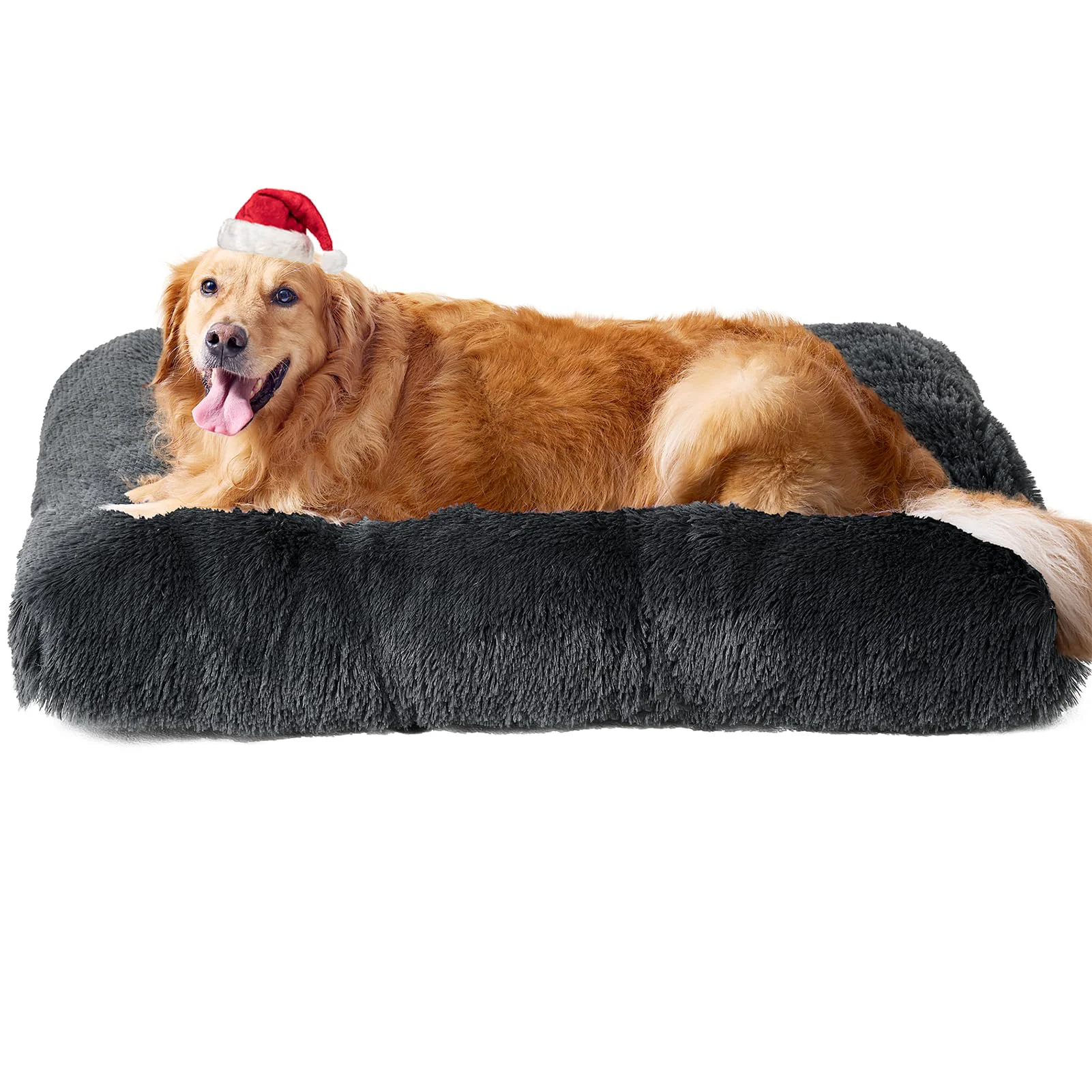 Effective EHEYCIGA Fluffy Dog Crate Bed for XL Dogs – Plush Faux Fur Non-Slip Washable Top-Quality