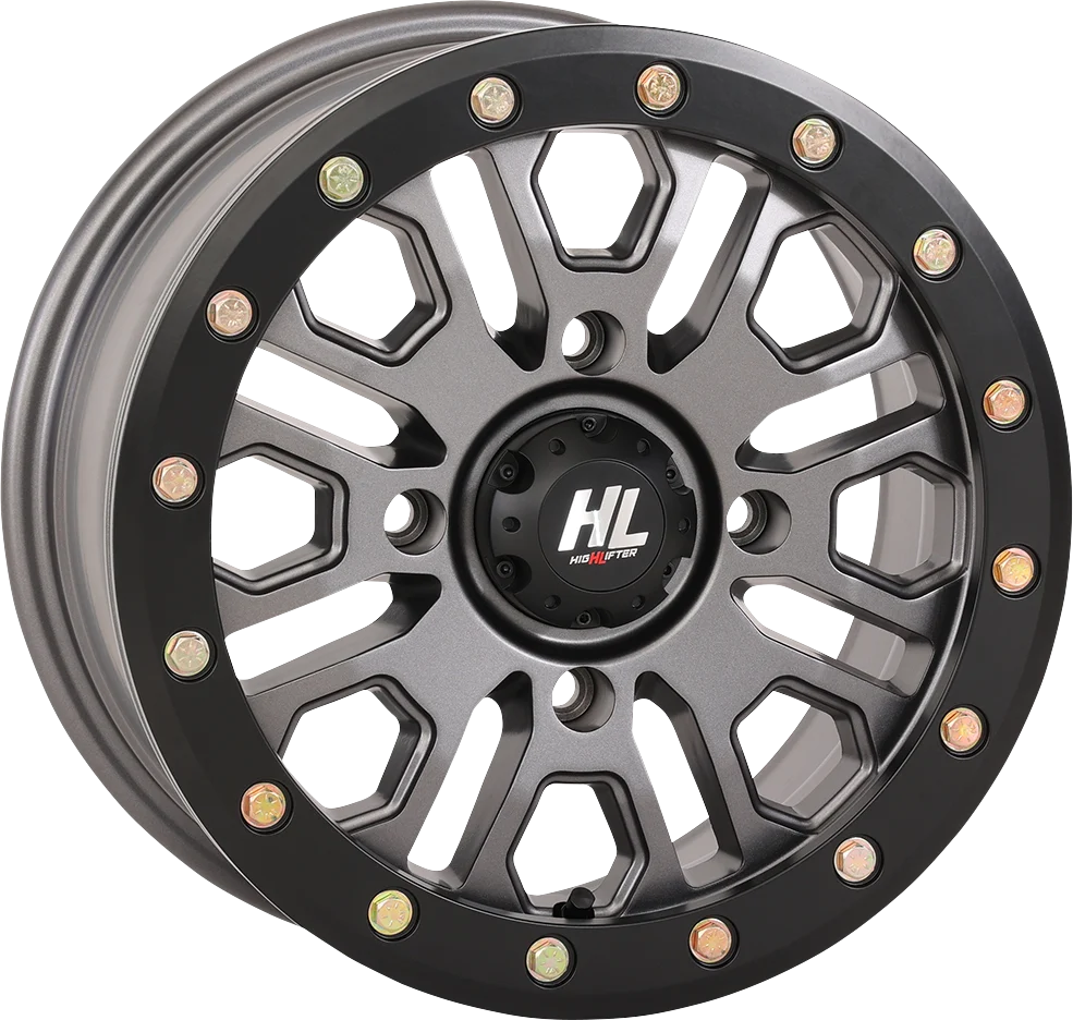 Smart HIGH LIFTER Wheel - HL23 Beadlock - Front Rear - Gun Metal Gray - 14x7 - 4 137 - 5 2 38 mm 14HL23-1537 Innovative