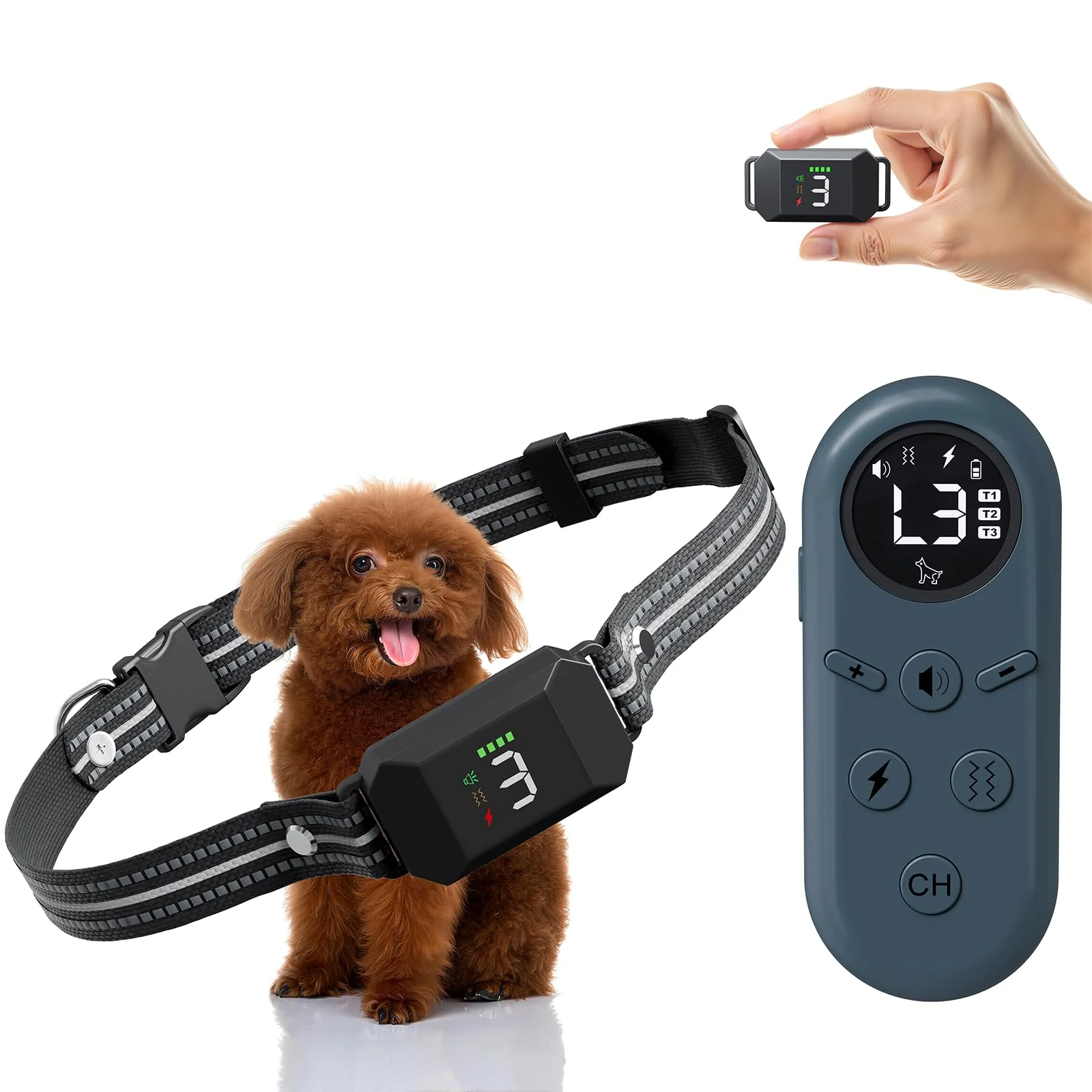 Reliable Veconix Ultra Small Shock Collar for Small Dogs 5–15 lb – 1300ft Range Waterproof Premium