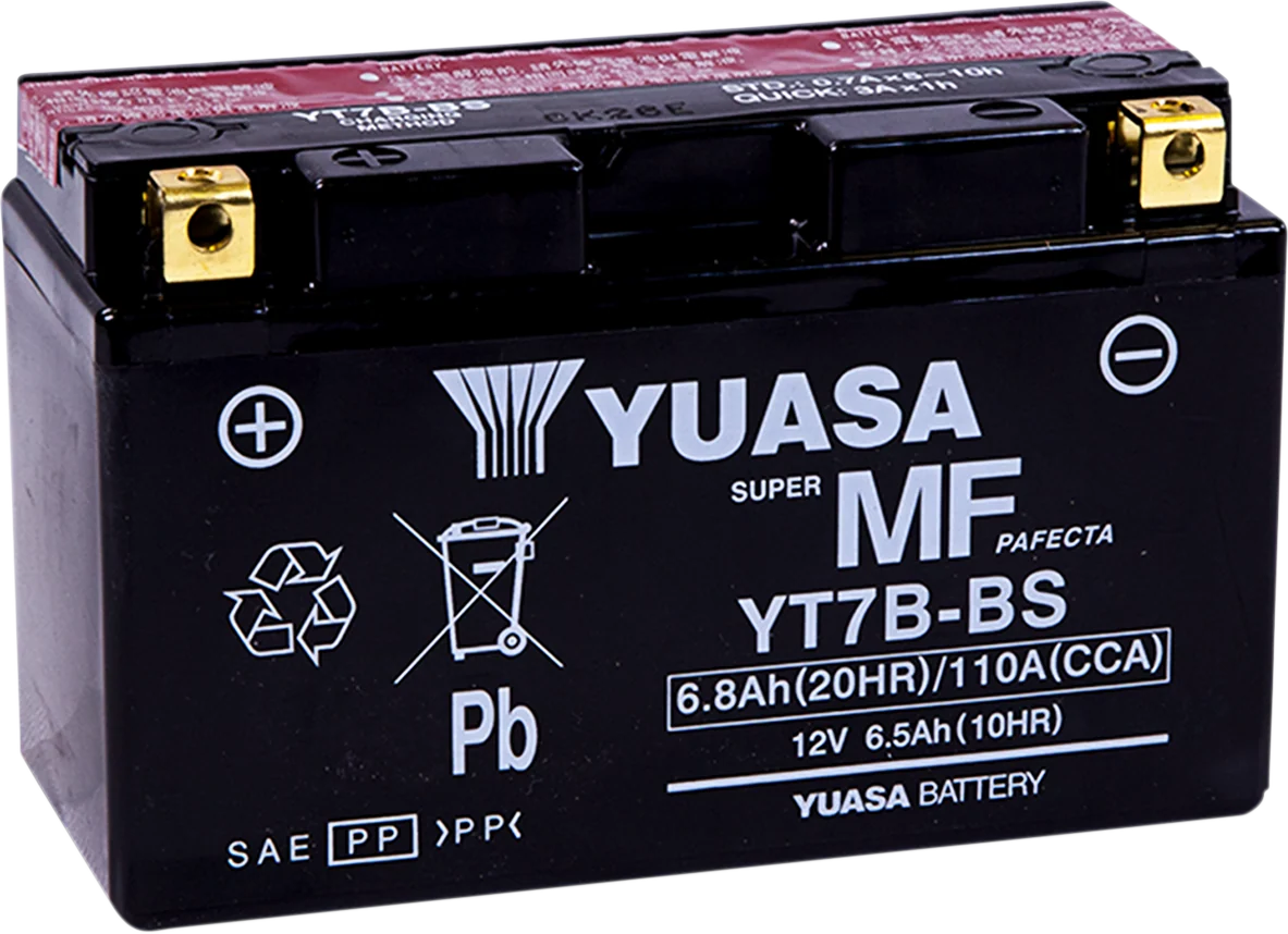 Convenient YUASA AGM Battery - YT7B-BS - .30 L YUAM62T7B Premium