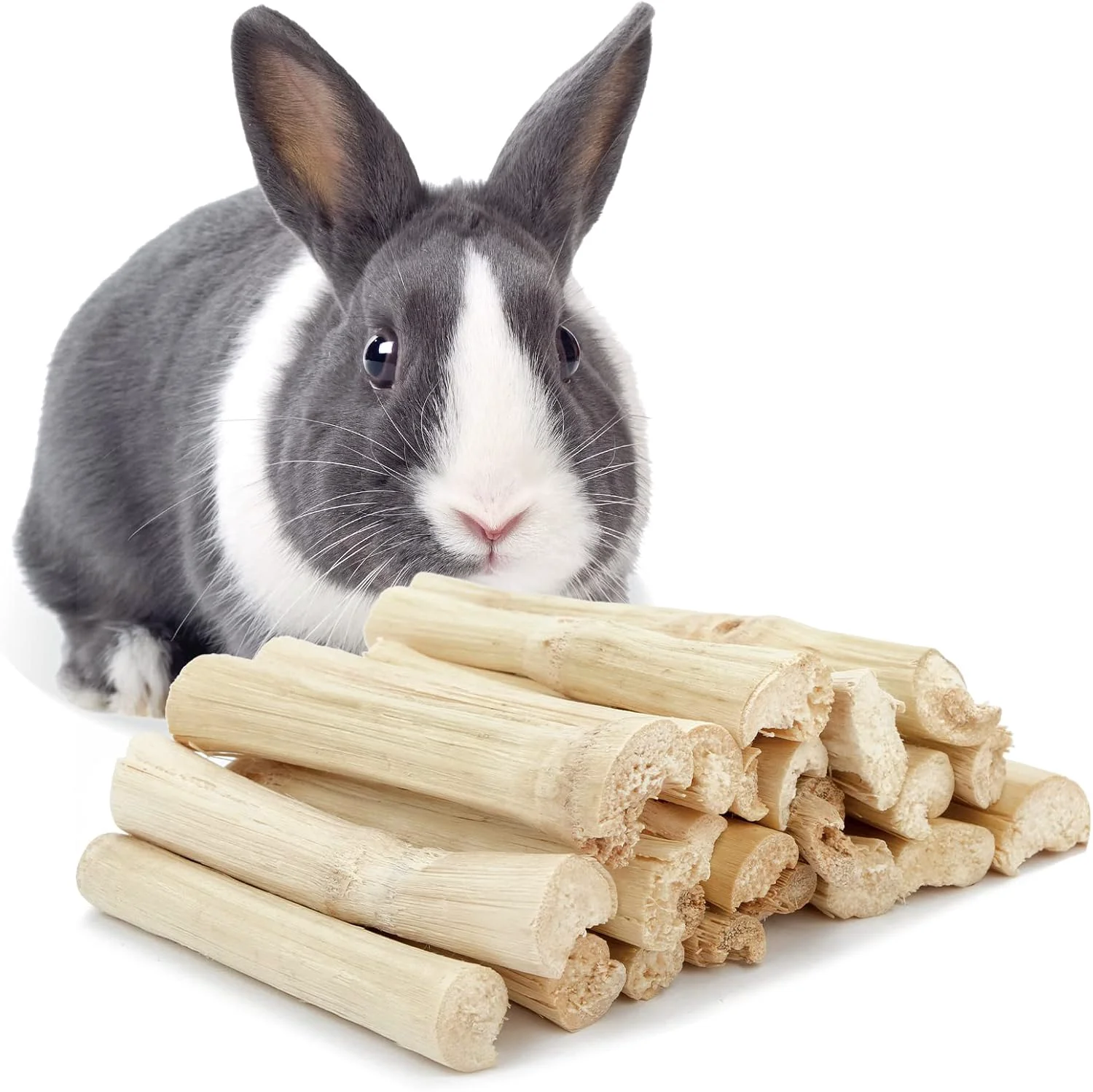 Excellent Niteangel Natural Bamboo Chew Toys for Rabbits Chinchilla Guinea Pigs and Other Small Animals Breathable