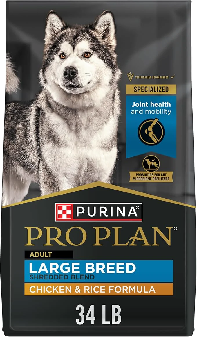 High-Grade Purina Pro Plan Joint Health for Dogs Large Breed Dog Food Dry Shredded Blend Chicken Rice Formula - 34 lb. BagAbout This Modern