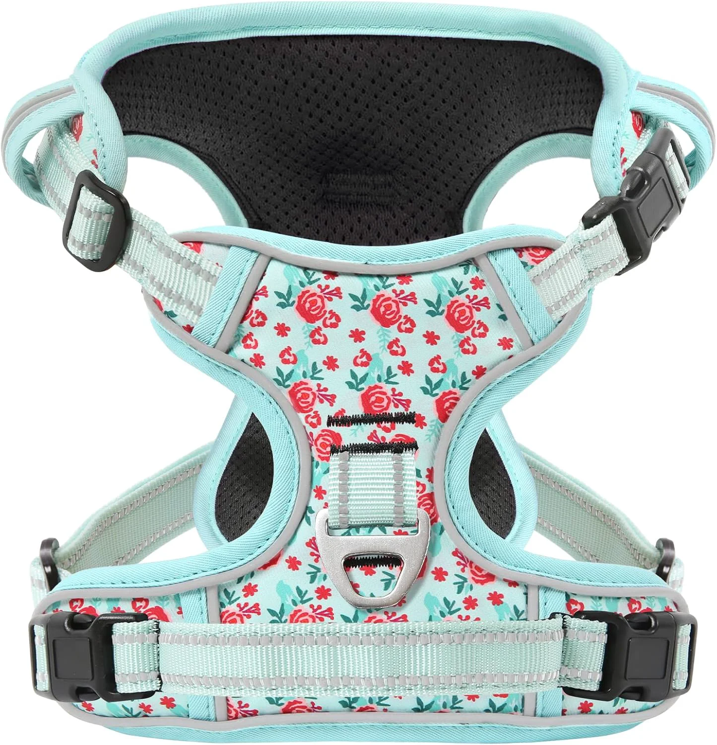 High-Performance Timos Dog Harness NO Need Go Over Dogs Head 3 Snap Buckles Pet Harness with 2 Leash Clips Adjustable Soft Padded No-Pull Reflective No-ChokeOxford Vest for Small Medium Large Dogs X-Large Packof1 Solid