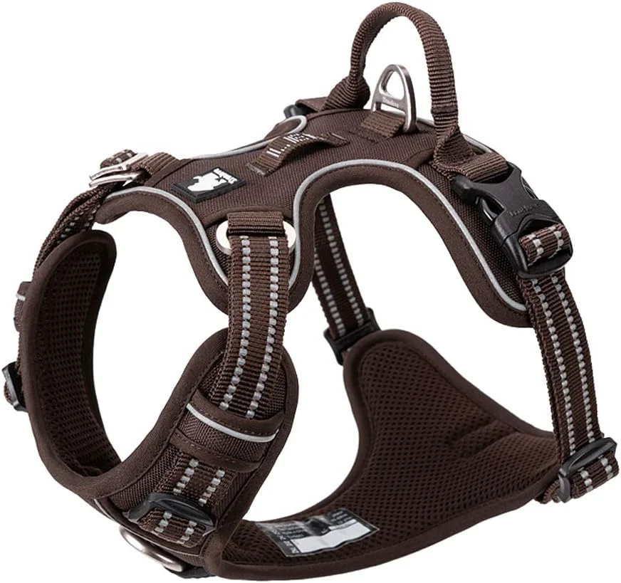 High-Grade TRUE LOVE Dog Harness No Pull Nylon Reflective Pet Harness Adjustable Comfortable Control Step-in Brilliant Colors Truelove TLH56512 Detailed