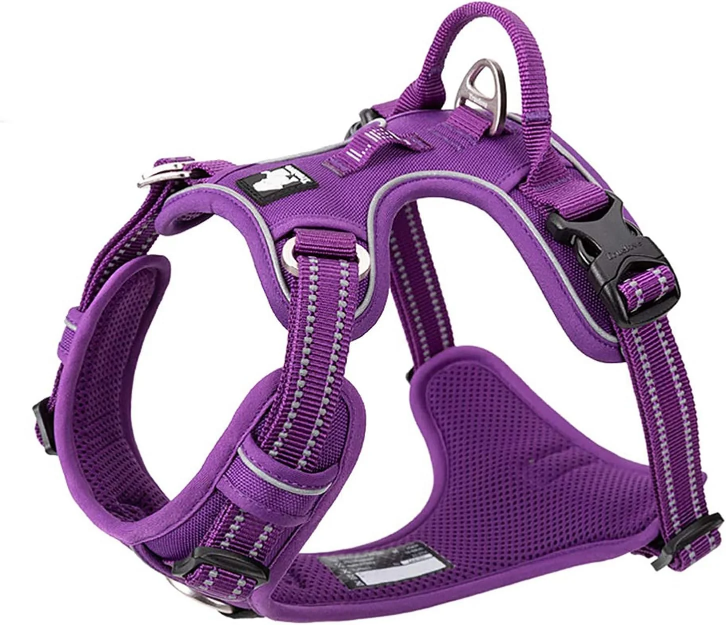 Next-Generation TRUE LOVE Dog Harness No Pull Nylon Reflective Pet Harness Adjustable Comfortable Control Step-in Brilliant Colors Truelove TLH56512 Exclusive