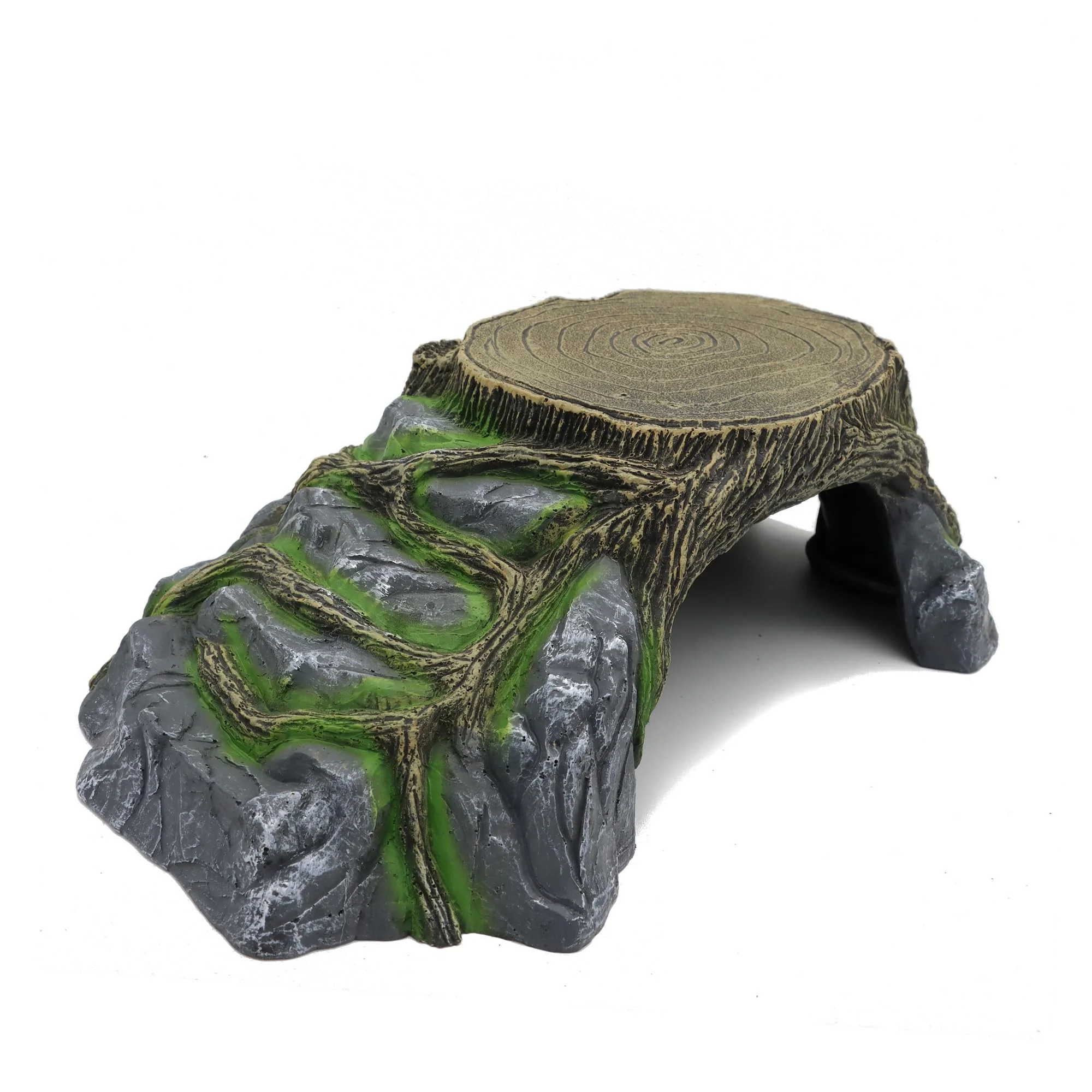 Smooth JIHAQUA Extra Large Resin Reptile Hideouts – Natural Rock Cave for Terrariums Minimalist