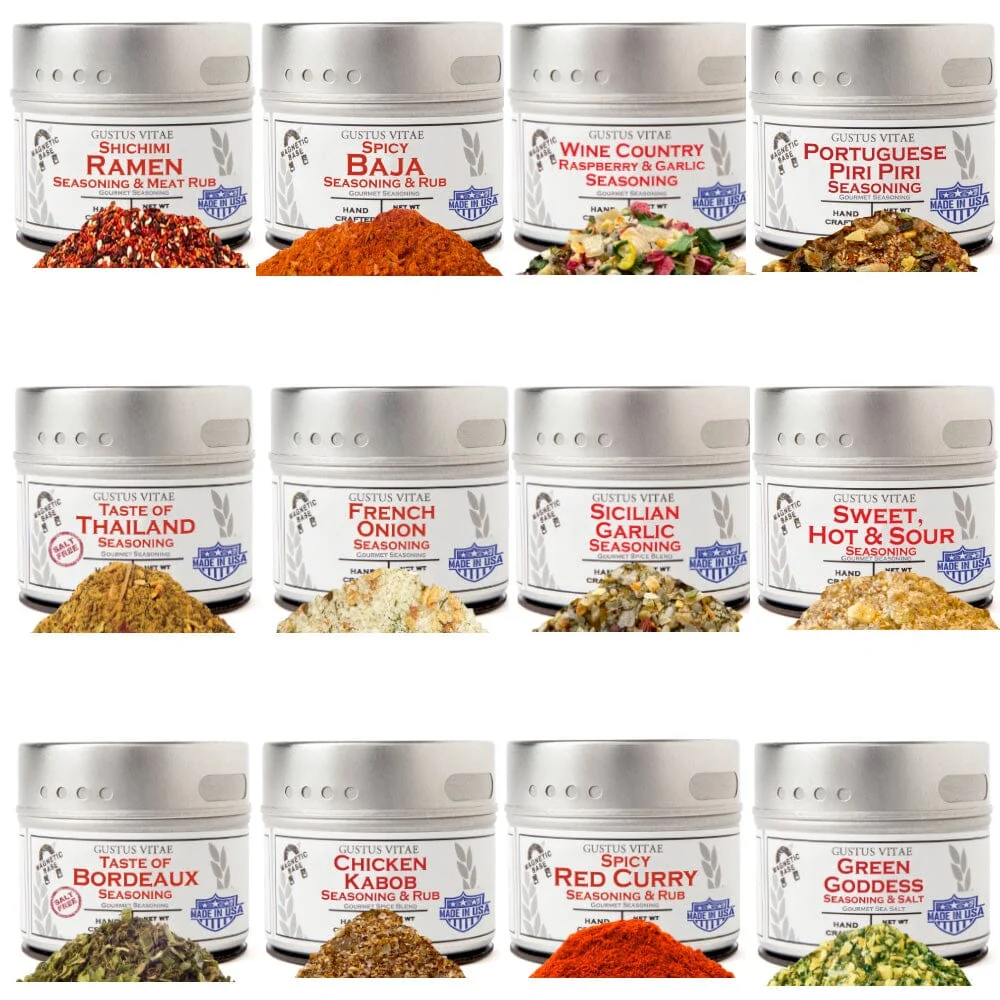 Excellent Luxury World Seasonings - Gourmet 12 Pack Collection Pure