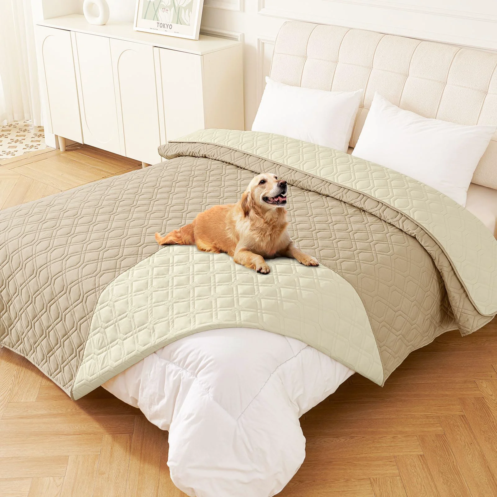 Reliable hyha Waterproof Dog Bed Blanket 82x102 in - Reversible Dual Waterproof Sofa Cover for Dogs Consistent