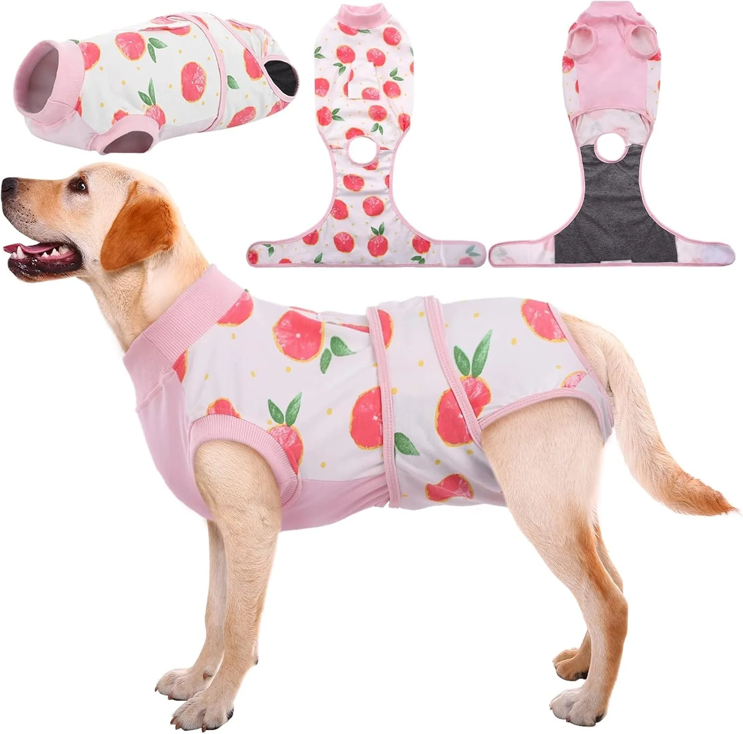 Premium Kuoser Dog Recovery Suit Female Dog Onesie for Surgery Female Spay and Male Neuter Onesie for Post-Op Care Prevent Licking Puppy Onesies Pink L Eco-Friendly