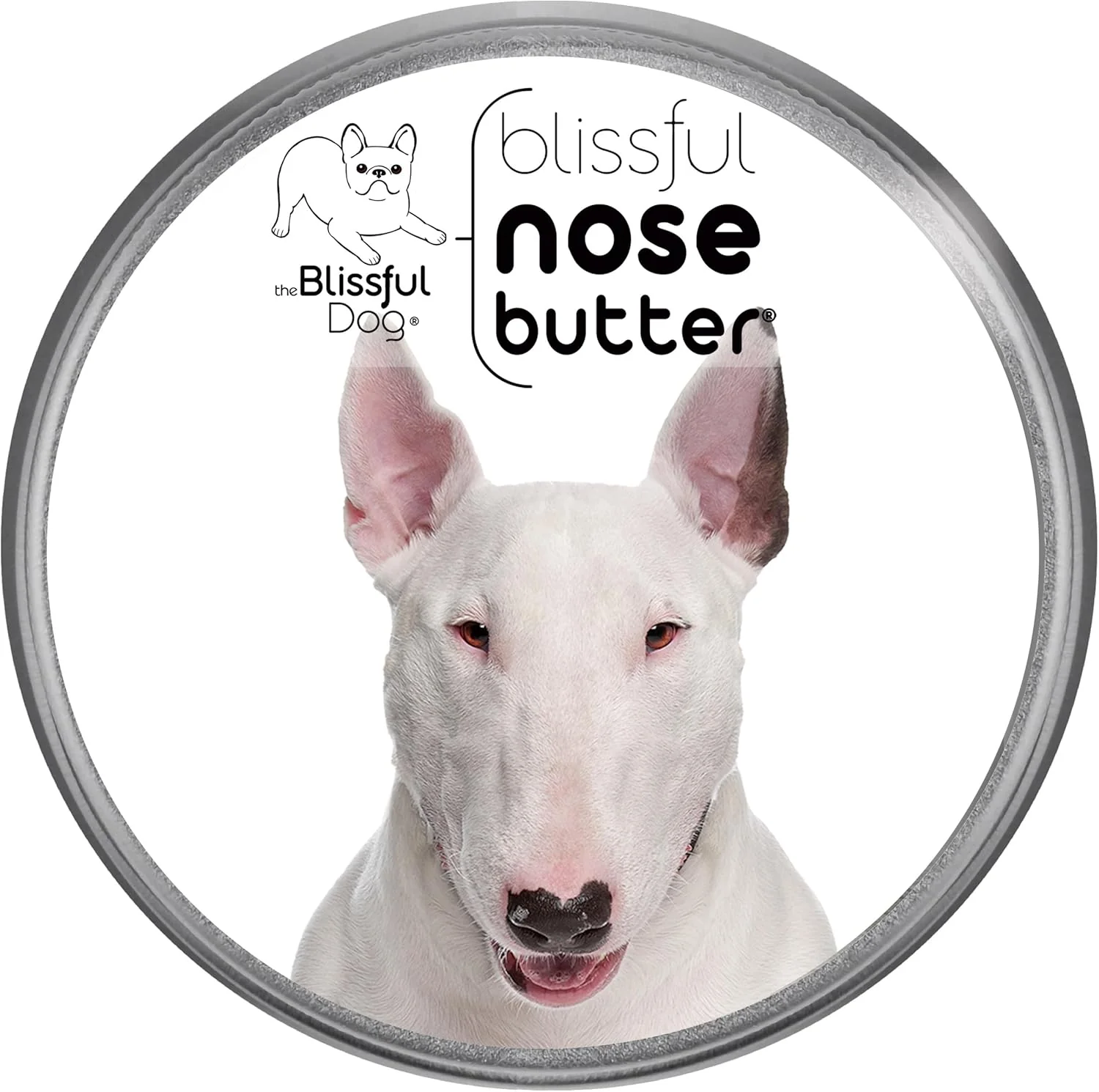 Contemporary The Blissful Dog Bull Terrier Unscented Nose Butter 8 oz Minimalist