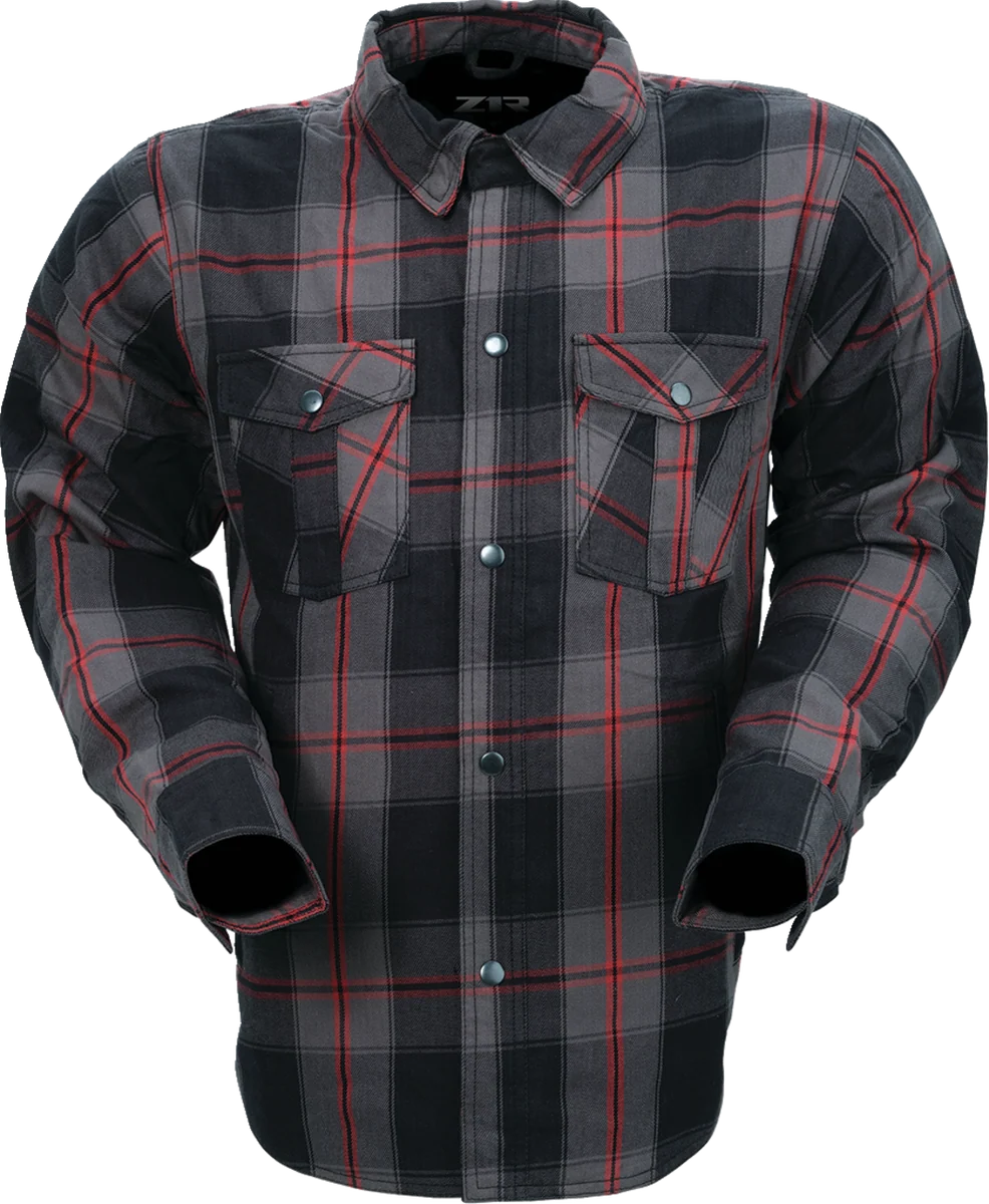 Green Z1R Flannel Shirt - Red - Large 3040-3295 Outstanding