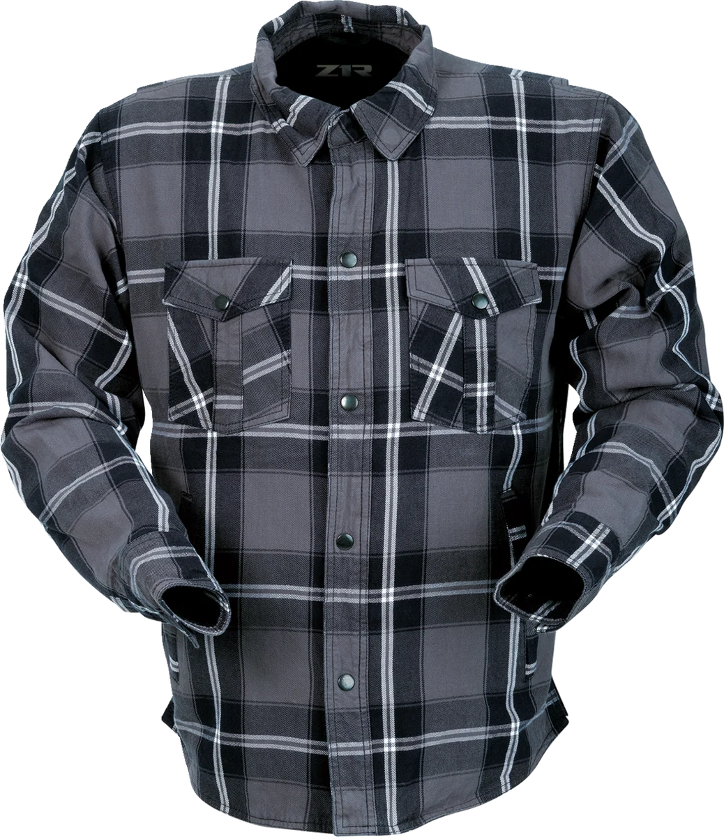 Genuine Z1R Flannel Shirt - Gray - Large 3040-3287 Selected
