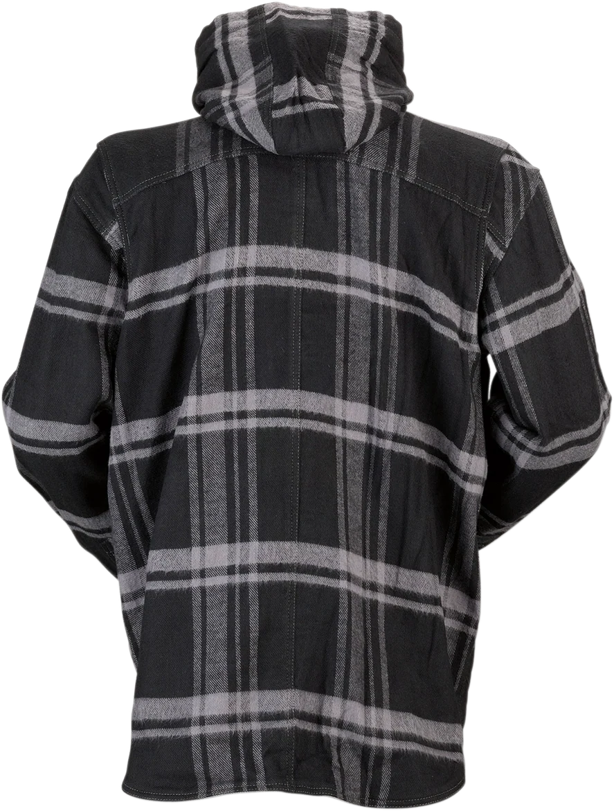 Exceptional Z1R Timber Flannel Shirt - Black Gray - Large 3040-2834 Clean