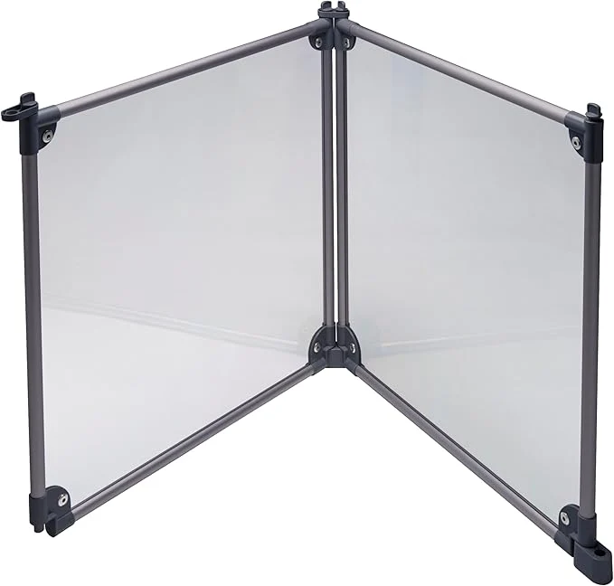Specialty Front Row Foldable Dog Playpen – Durable and Portable Puppy Playpen for Exercise Rest Play – Clear Fence Panels with Aluminum Rods and Crate for Dogs and Other Small Pets Charcoal 2-Panel About ThisOverview Soft