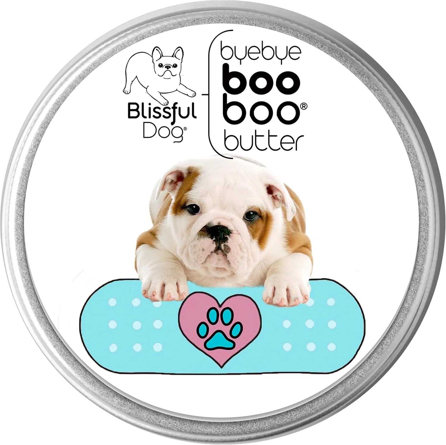 Optimized The Blissful Dog 8 oz TIN Bulldog Booboo Butter Outstanding