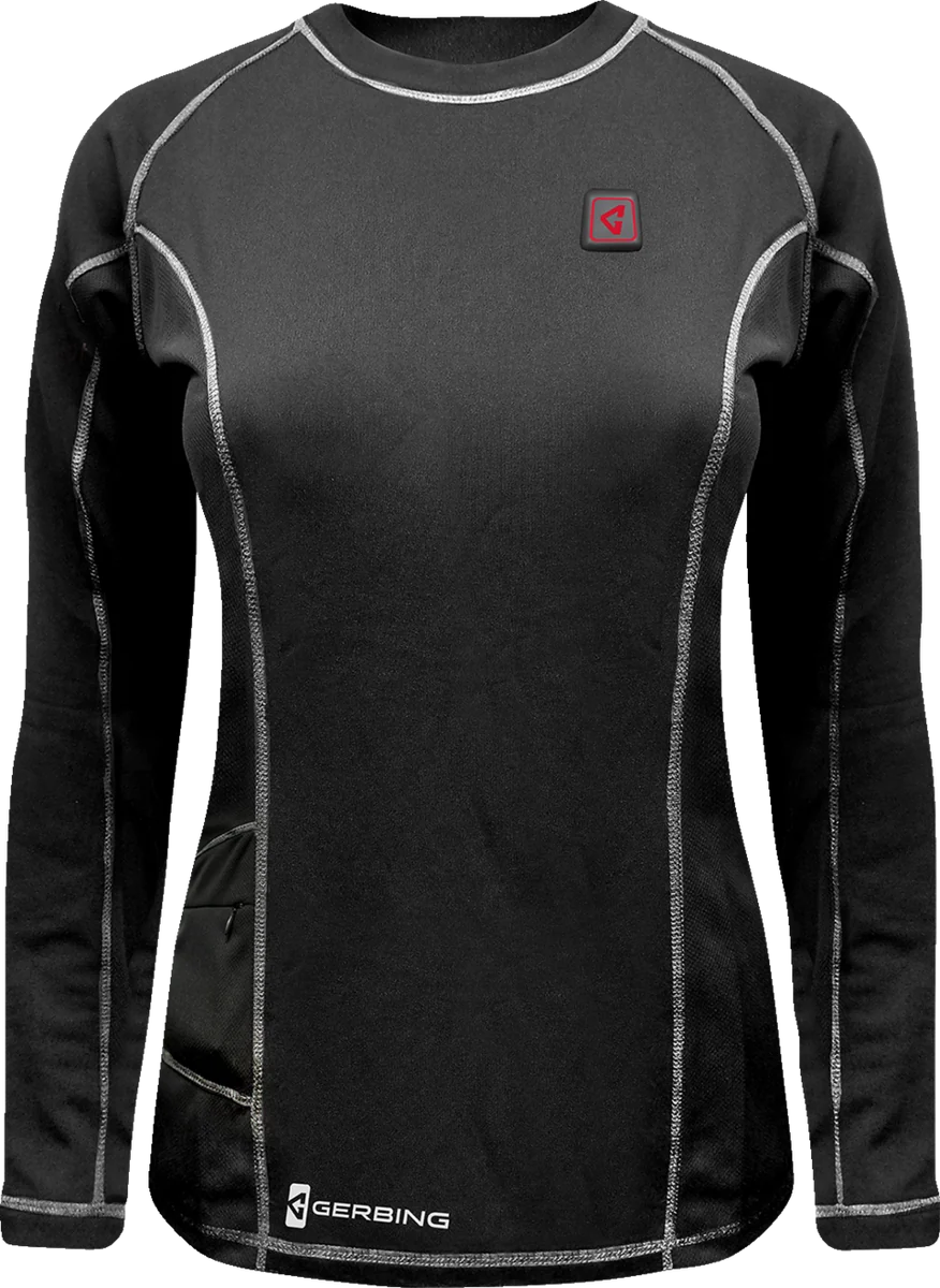 Soft GERBING HEATED CLOTHING Women's 7V Heated Base Layer Shirt - XL GERBLS7VWBLKXL High-Quality