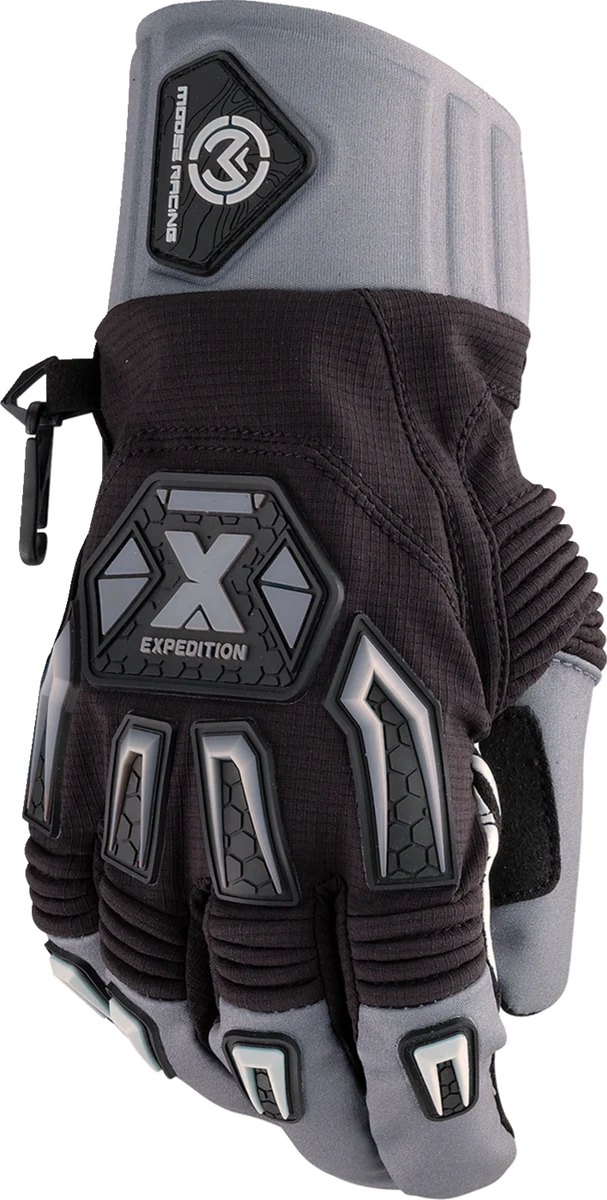 Fashionable MOOSE RACING Expedition™ Gloves - Black Gray - XL 3330-7924 Minimalist