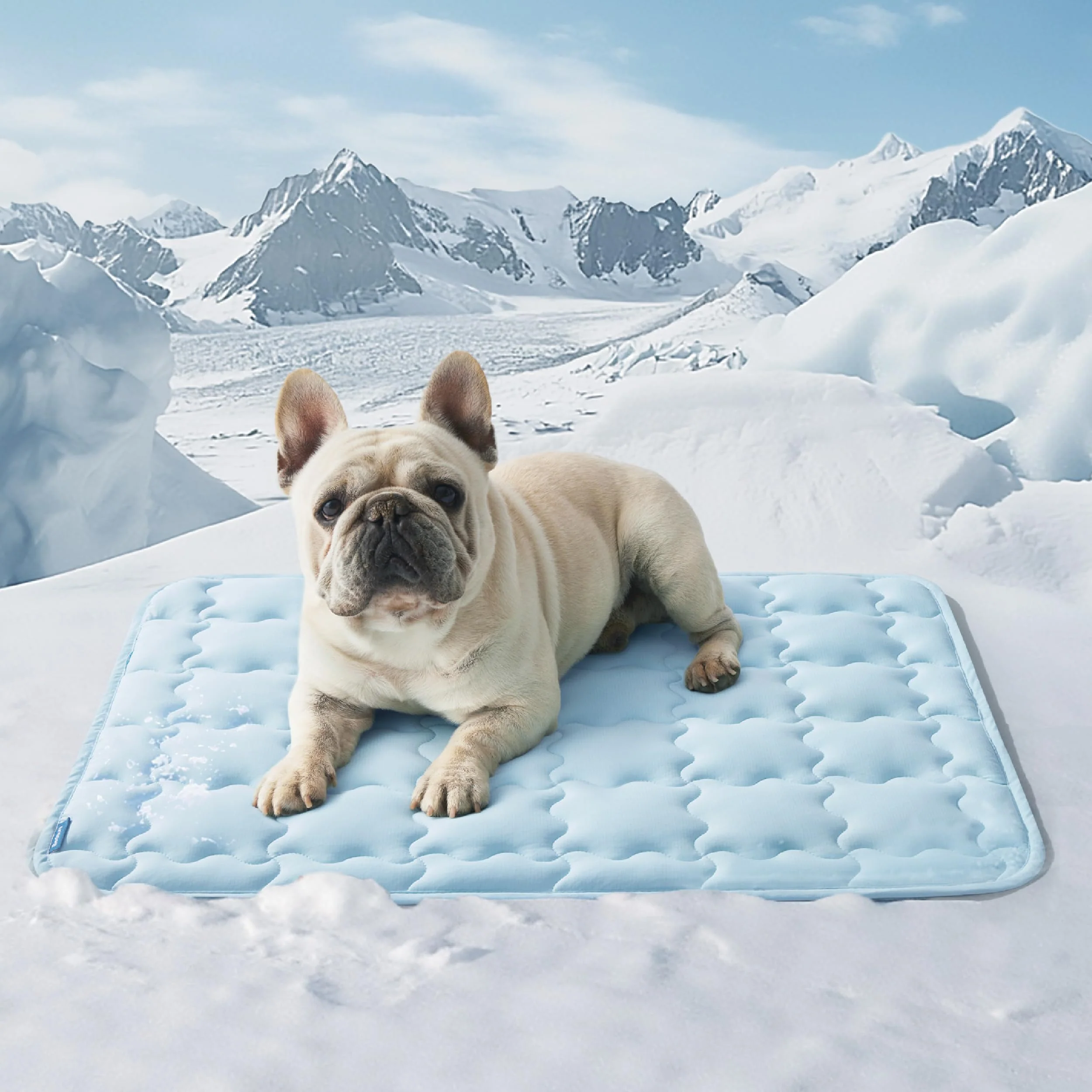 Organic Bedsure Cooling Mat for Medium Dogs – 29x21 Washable Non-Slip QMAX 0.5 Cooling Pad Up to 25 lbs Excellent