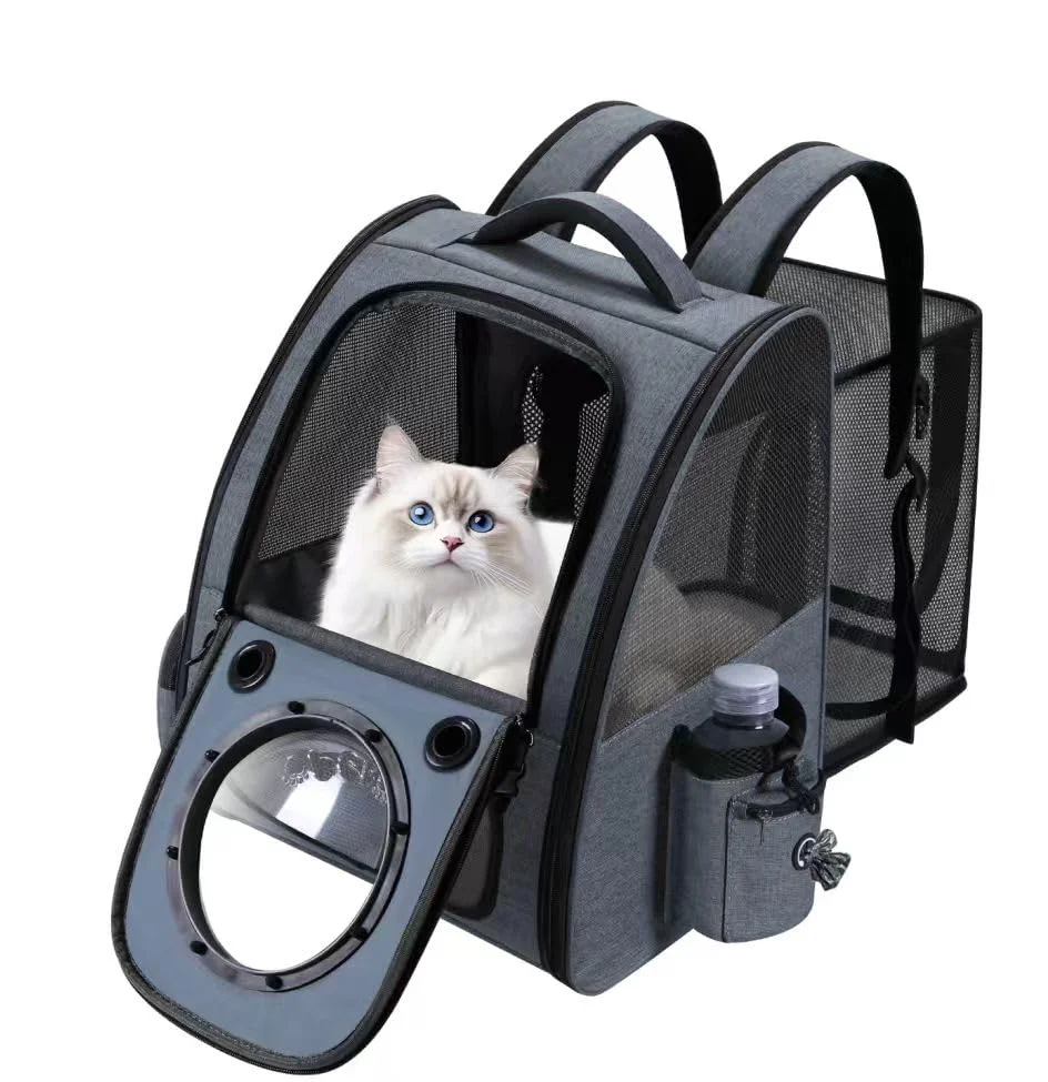 Next-Generation Groxkox Bubble Cat Backpack Carrier — Expandable Breathable Pet Backpack for Cats Small Dogs Casual