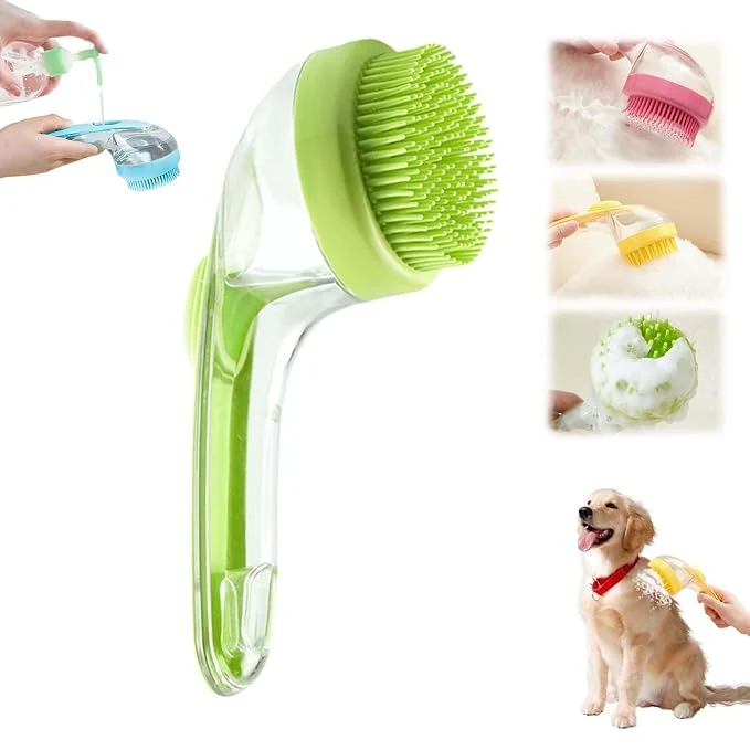 Exclusive Pet Bath Brush 2025 New 2 in 1 Dog Bath Brush Efficient