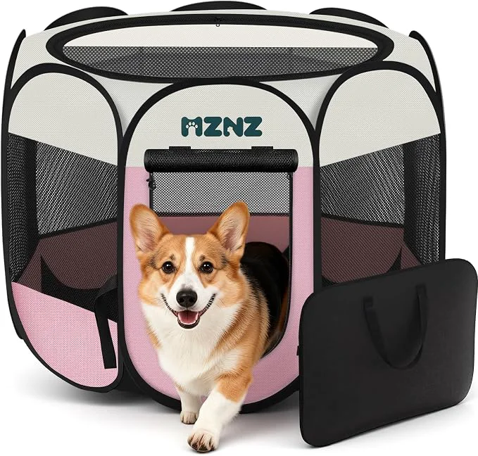 Exceptional Dog Playpen Portable Puppy Pet Crate Indoors Minimalist