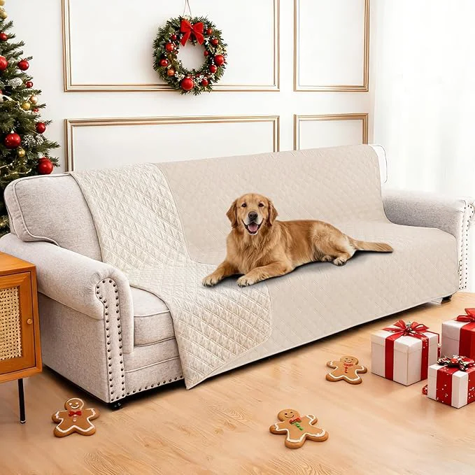 Green Waterproof Couch Covers for Pets Waterproof Dog Bed Cover Anti-Slip Soft Dog Relaxed