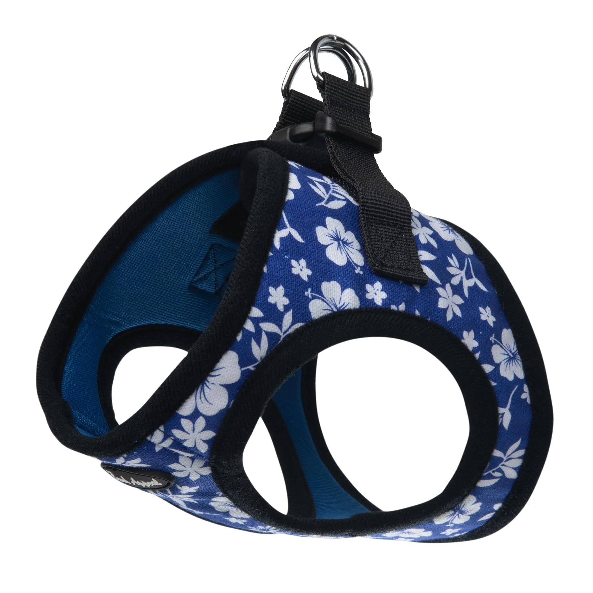 Easy-to-Use Bark Appeal Blue Hibiscus Step-in Dog Harness for Small-Medium Pets – Updated Sizing Anti-Choke Vest Harness XL Fine