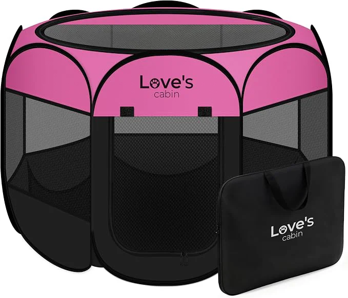 Responsible Love's cabin Pet Puppy Dog Playpen Small Dog Tent Crates Cage Indoor Outdoor Fine Crafted