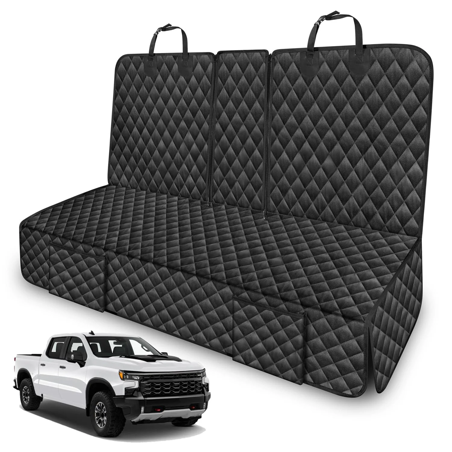 Excellent TAUYANG Dog Seat Cover for Large Pickup Trucks – Silverado Sierra Compatible Casual