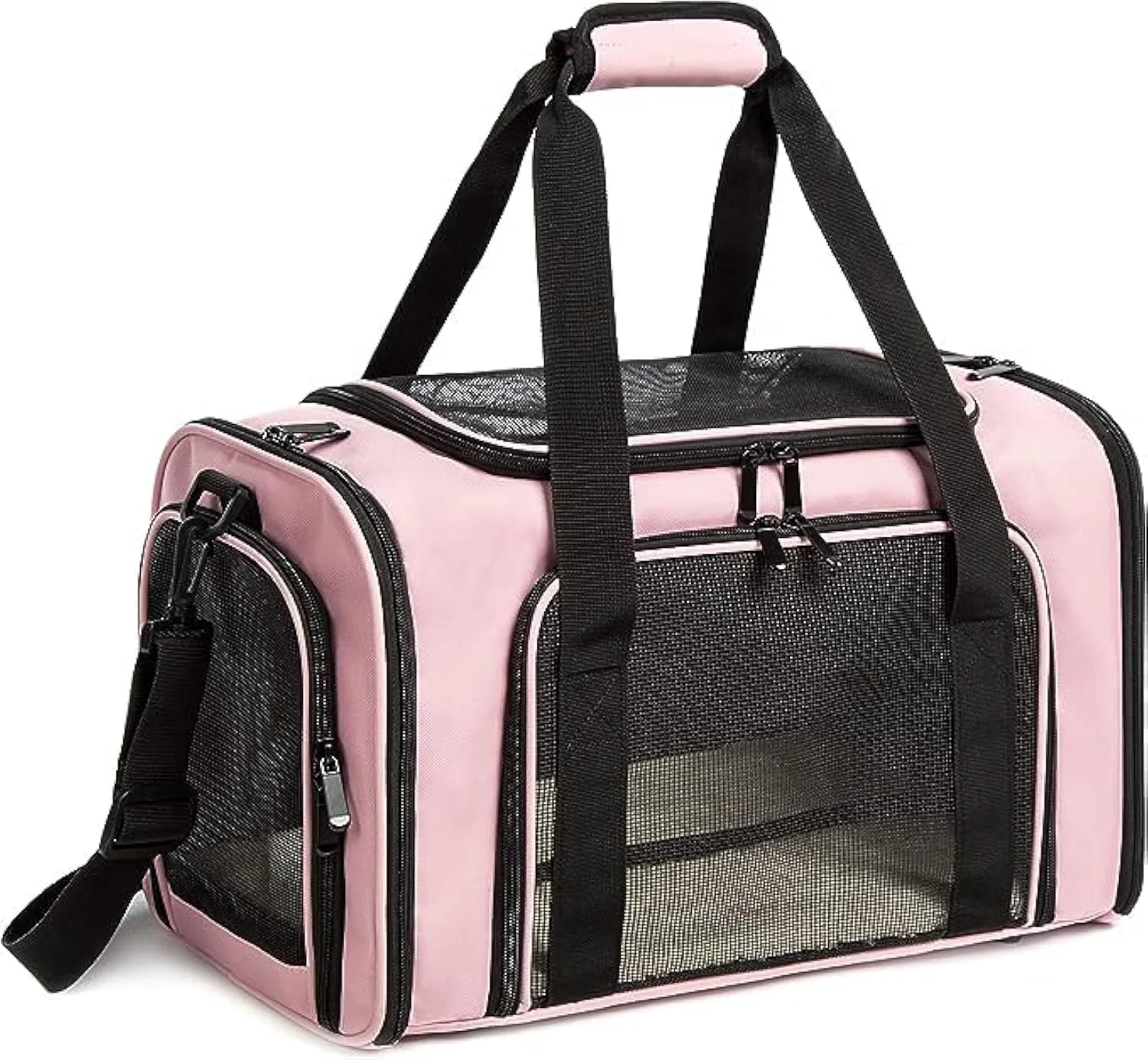 High-Performance ROSEBB Cat Carrier - Soft Sided Collapsible Travel Carrier for Cats Small Dogs up to 25 lbs Pink Environmentally Friendly