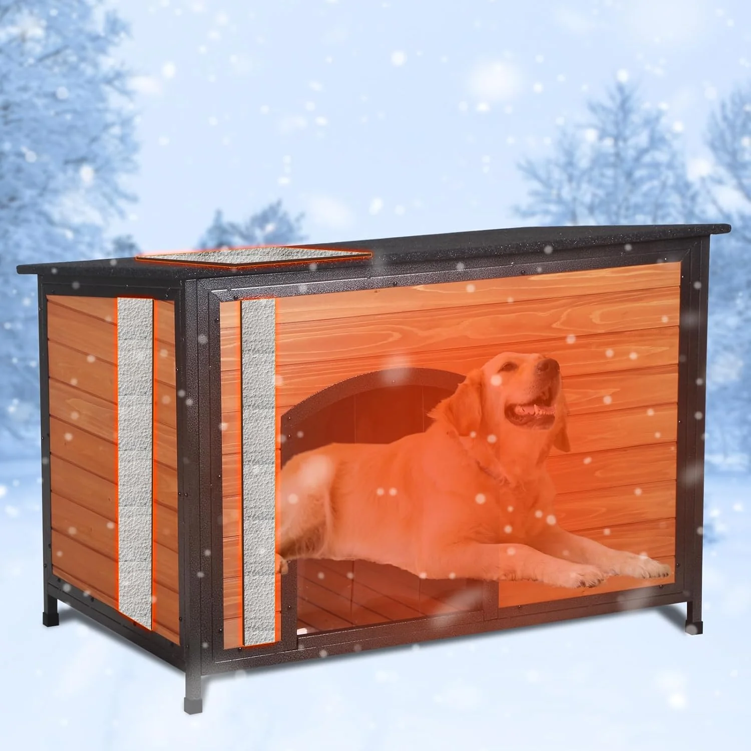 Selected Dog House Outdoor Insulated 43.3 L Large Dog Kennel. A thoughtful pick for calmer daily routines. Next-Generation