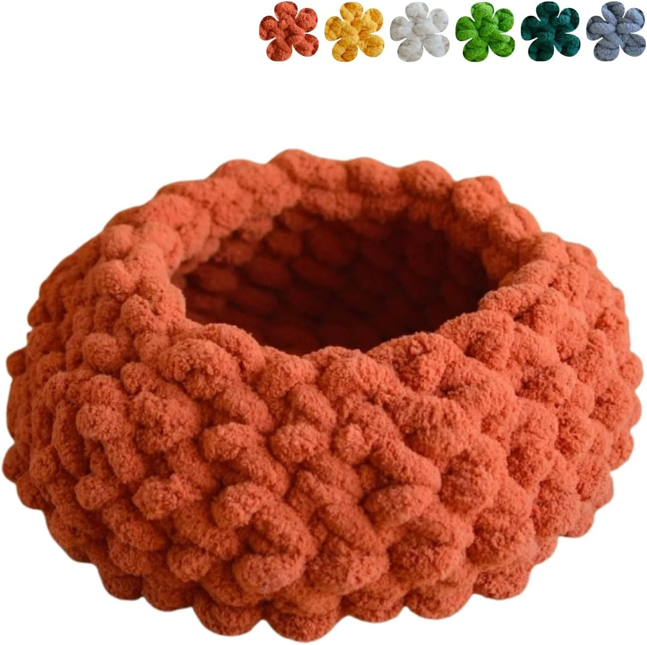 Professional Cat Nest Bed – Premium Handwoven Washable Extra Soft Round Cave House for Indoor Kitten Kitty Small Large MapleLeaf Red Large Verified