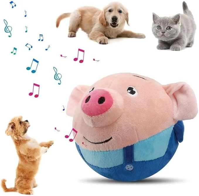 Solid Interactive Dog Toys Active Moving Pet Plush Toy 2026 New shaking dog ball Smooth