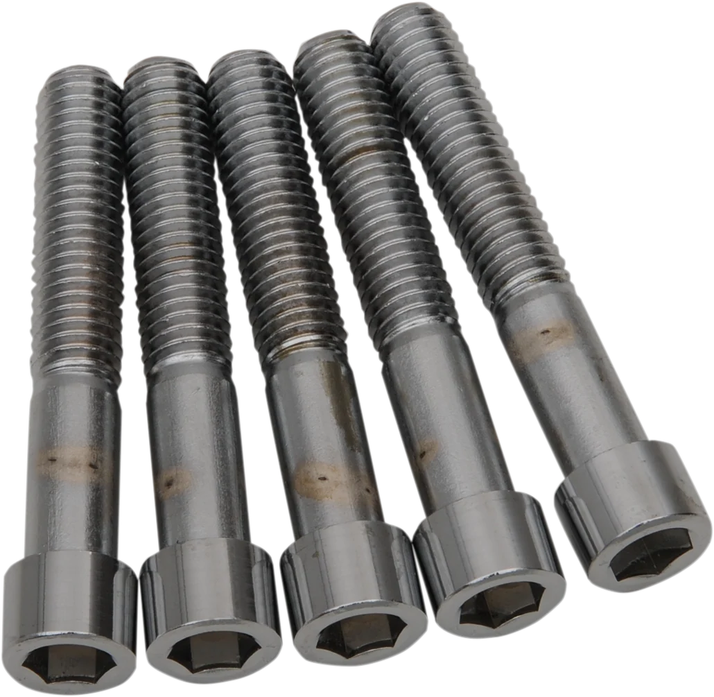 Genuine DRAG SPECIALTIES Bolts - Socket-Head - Smooth Coarse Thread - 7 16 -14 x 2-1 2 - 5 Pack MPB704S Green