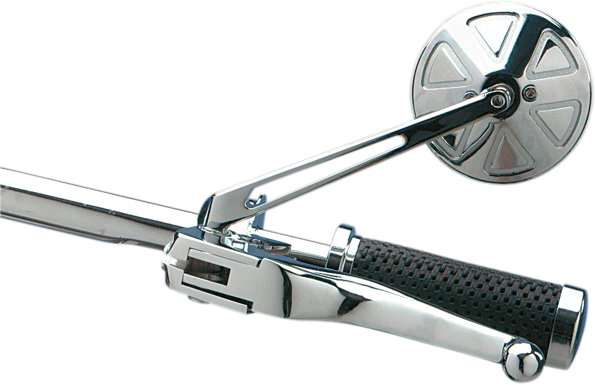 Refined DRAG SPECIALTIES Round Mirror with Long Stem 302156-BC4-LB16 Premium Material