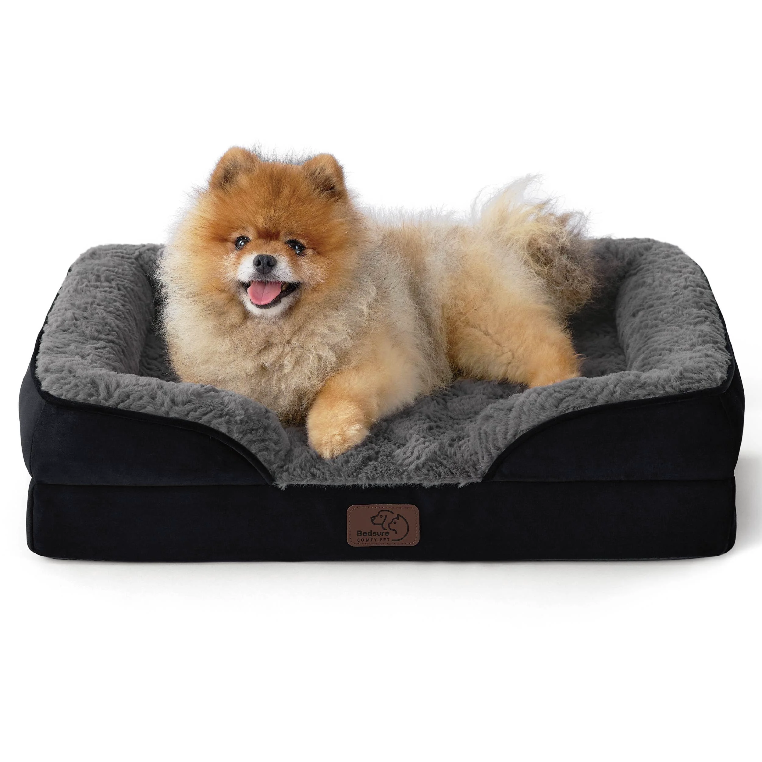 Sophisticated Bedsure Orthopedic Dog Bed for Small Dogs - Waterproof Removable Cover Non-Skid Bottom Plush 24 Natural