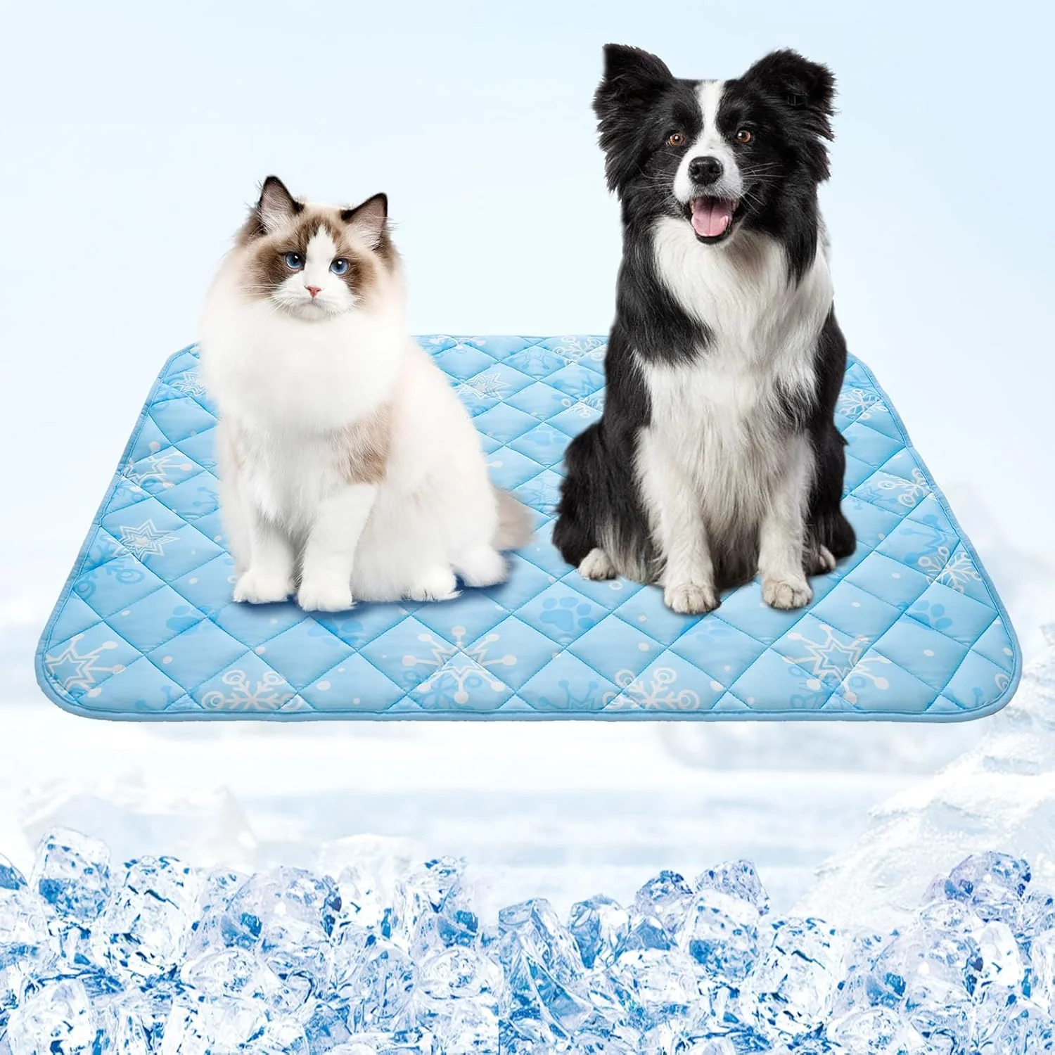 Fine Crafted Homimp Dog Cooling Mat 27.5 x 38.5 Thicken Self-Cooling Mat for Dog Large Internal Waterproof Endothermic Washable Pet Ice Cool Pad Blanket Pet Sleeping Pad for Indoor Outdoor in Summer Non-Toxic Organic