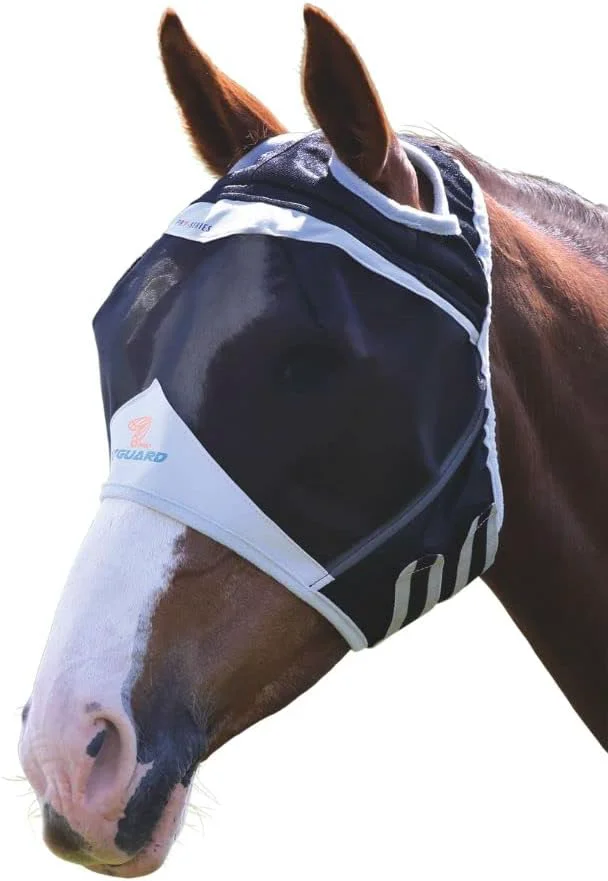 High-Quality Shires Fly Guard Fine Mesh Horse Fly Mask with Ear Holes Excellent