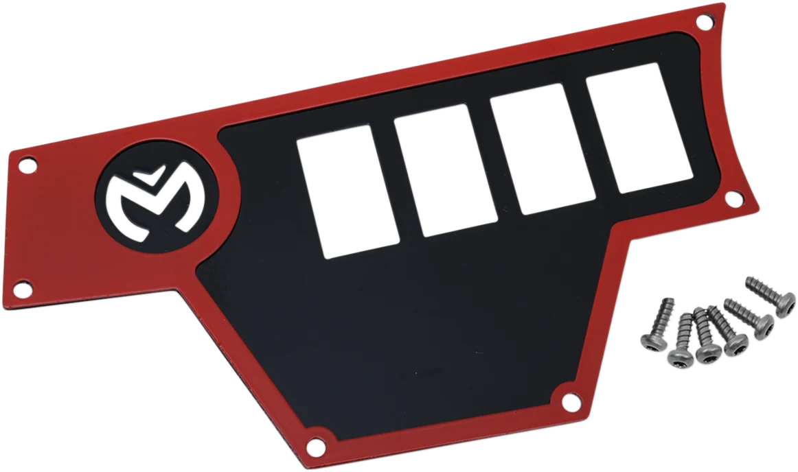 Organic MOOSE UTILITY Dash Plate - Large - Left - Red 100-4363-PU Superior