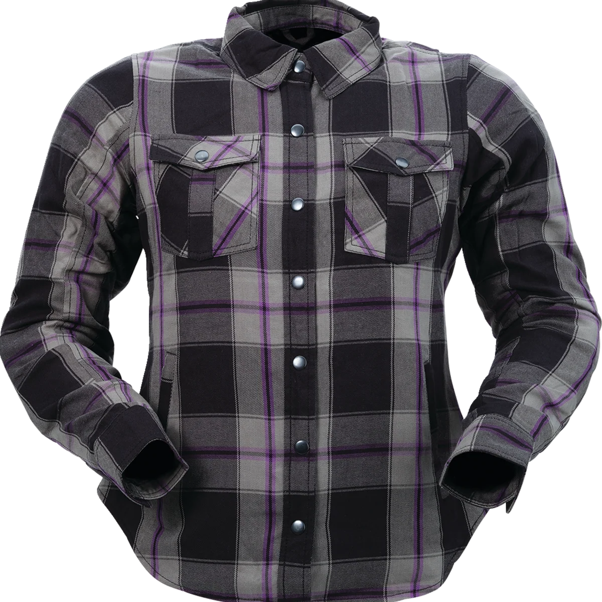 Soft Z1R Women's Flannel Shirt - Purple - XL 3041-0680 Luxury