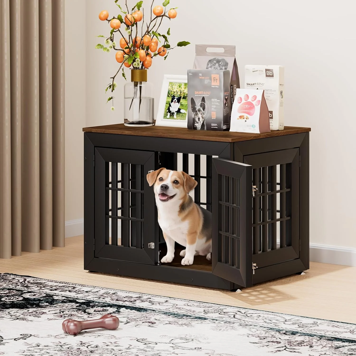 Soft 32 Heavy Duty Dog Crate Furniture for Small. A calm considered pick for modern pet homes. Stylish
