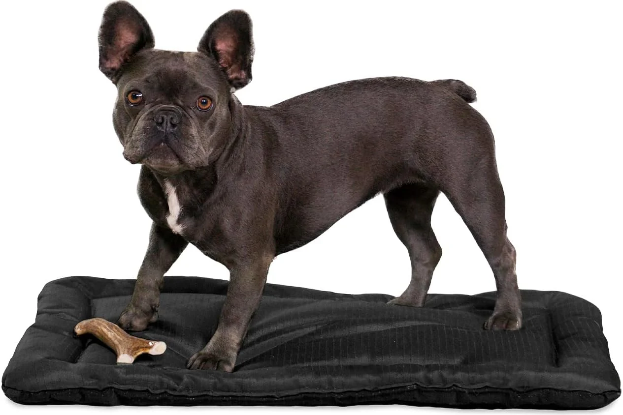 Specialty K9 Ballistics Tough Ripstop Dog Crate Pad - Durable Machine Washable with Non-Skid Bottom and 120-Day Warranty Fits 24 Wire Crates - X-Small Obsidian Black Modern