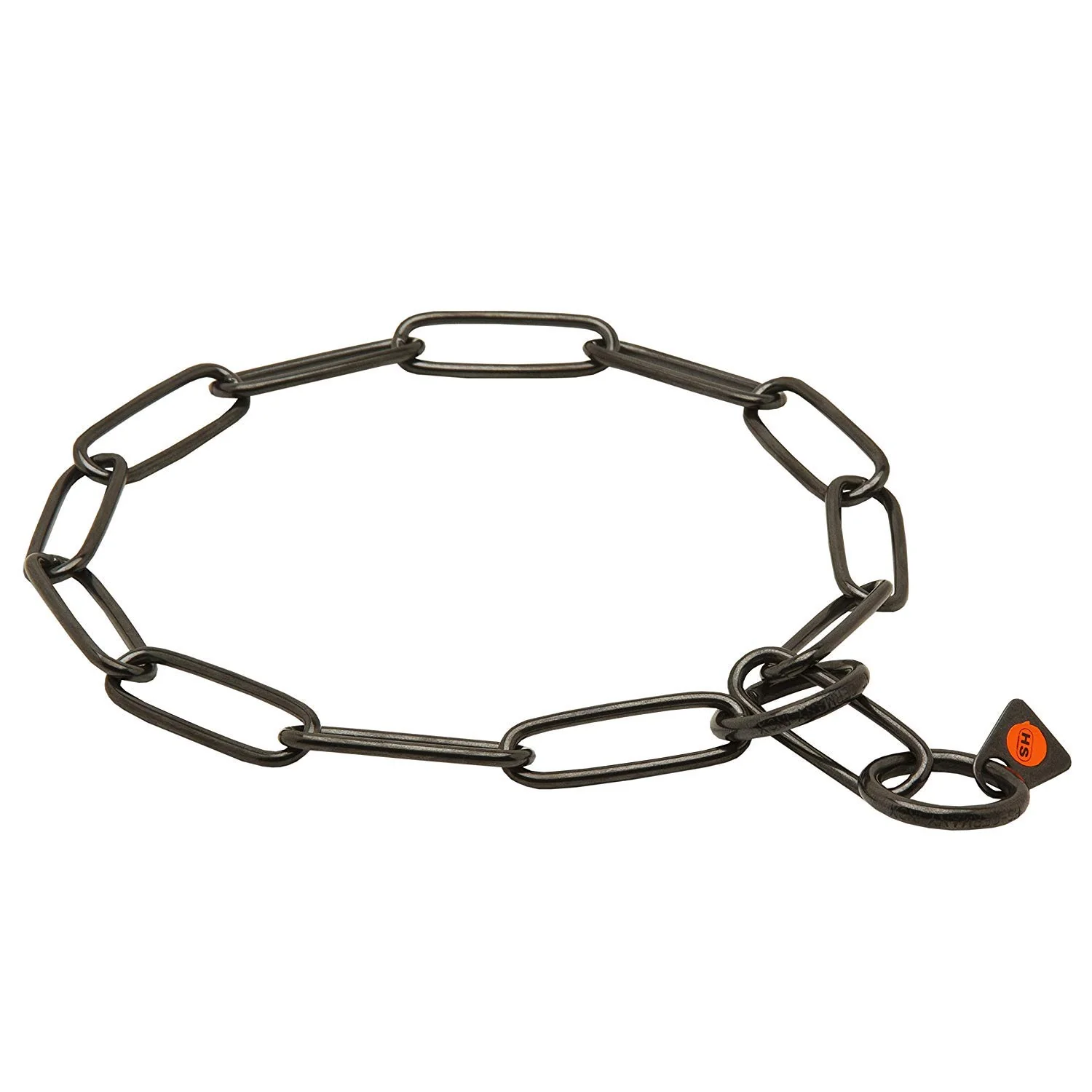 Innovative Herm Sprenger Black Stainless Steel Long Link Fur Saver Collar – German-Made No-Pull 3mm x 22in Proven
