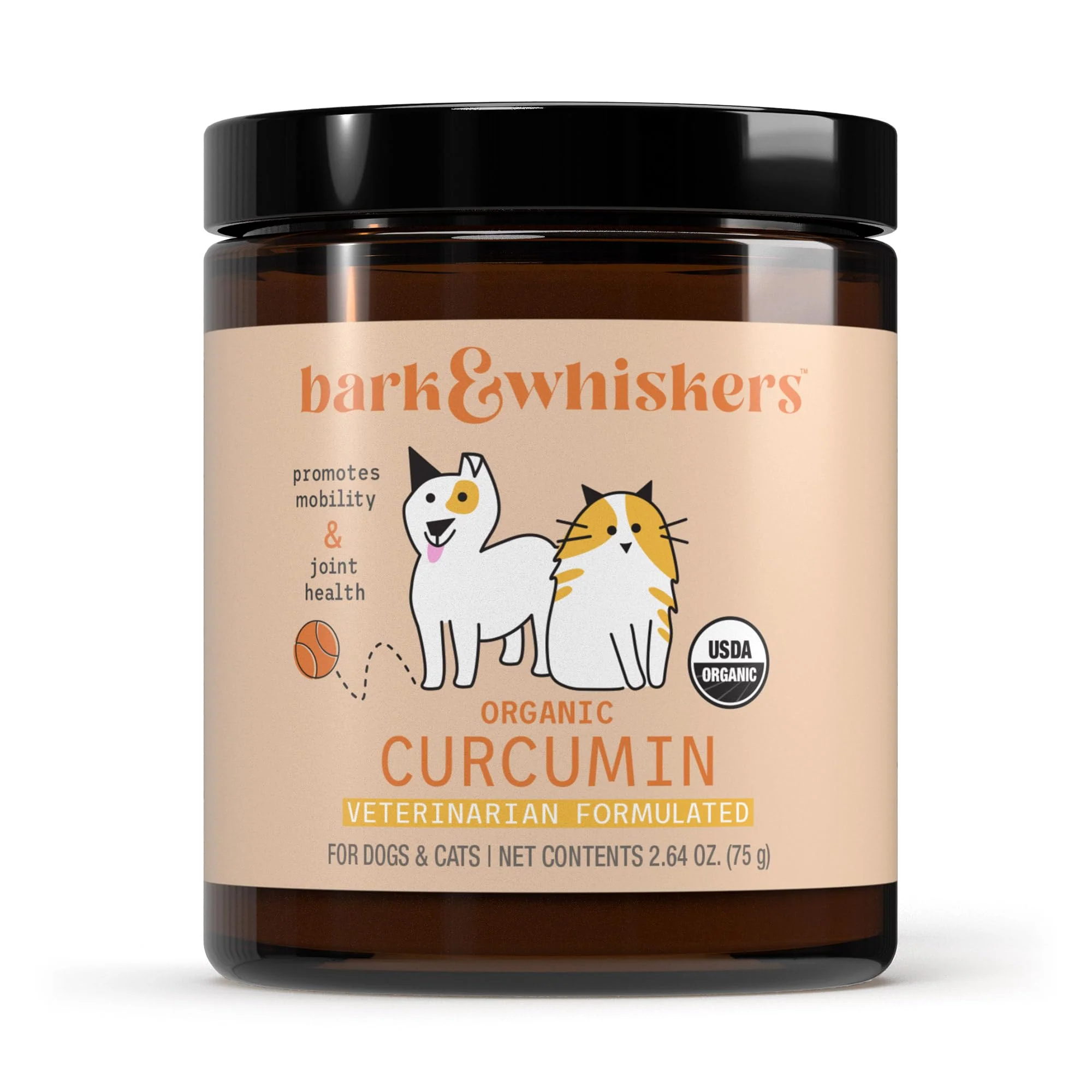 Modern Dr. Mercola Bark Whiskers Organic Curcumin — Vet-Formulated Mobility Premium