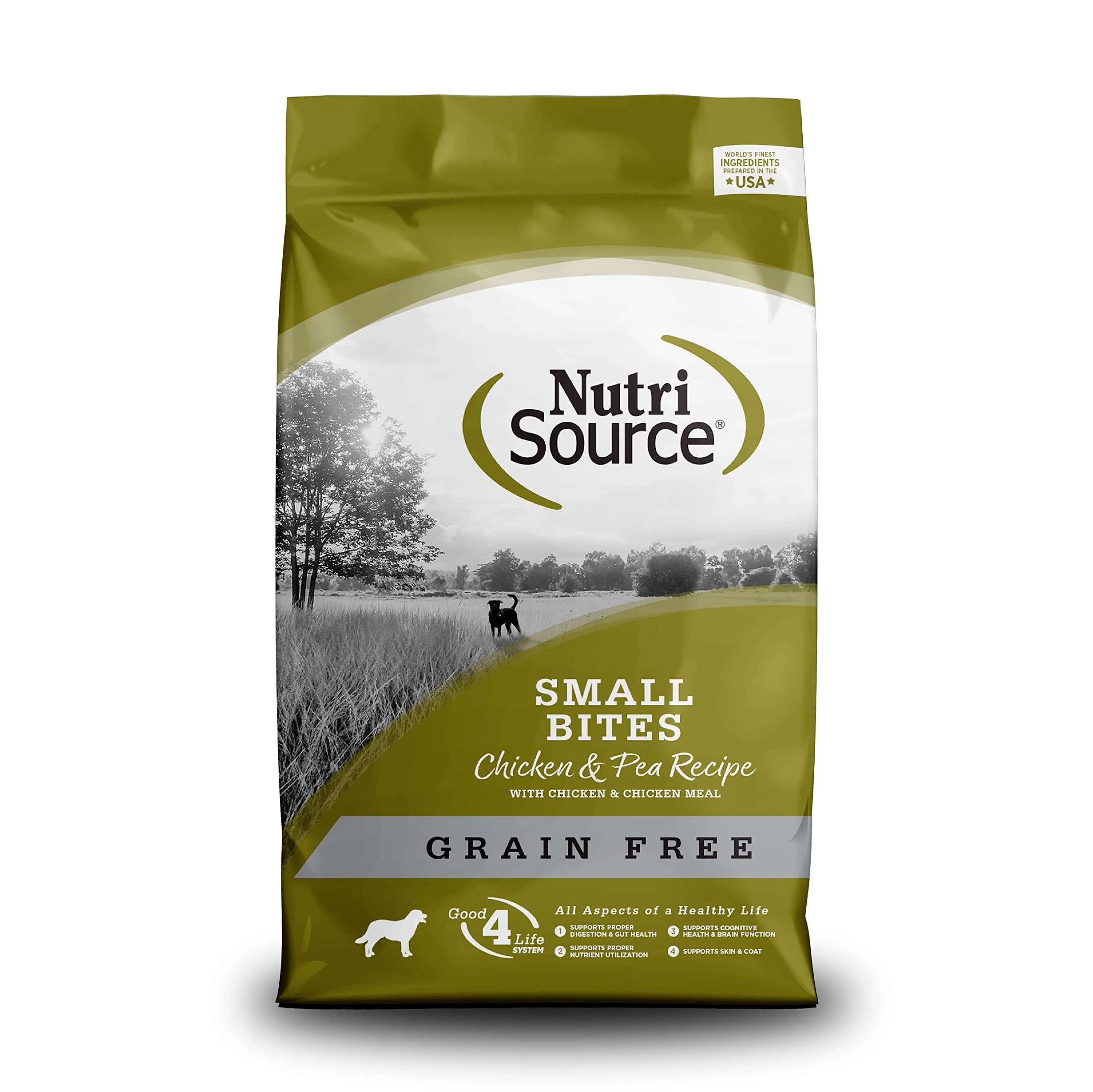Fashionable NutriSource Grain- Small Bites Dog Food – Chicken Pea 5LB All Life Stages Environmentally Friendly