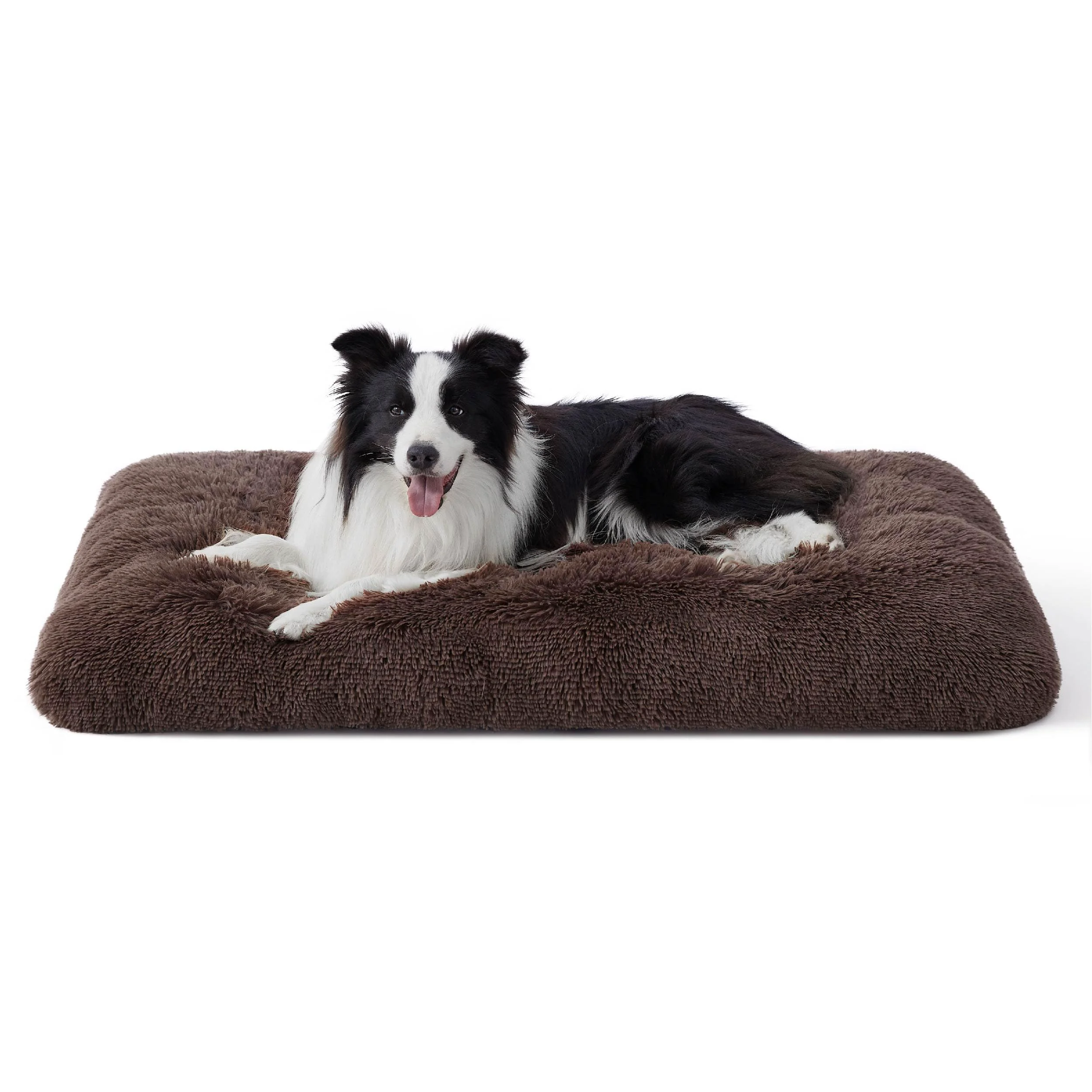 Proven Bedsure Washable Large Dog Bed for Crate 35x23 Inches – Faux Fur Plush Kennel Pad with Anti-Slip Bottom Detailed